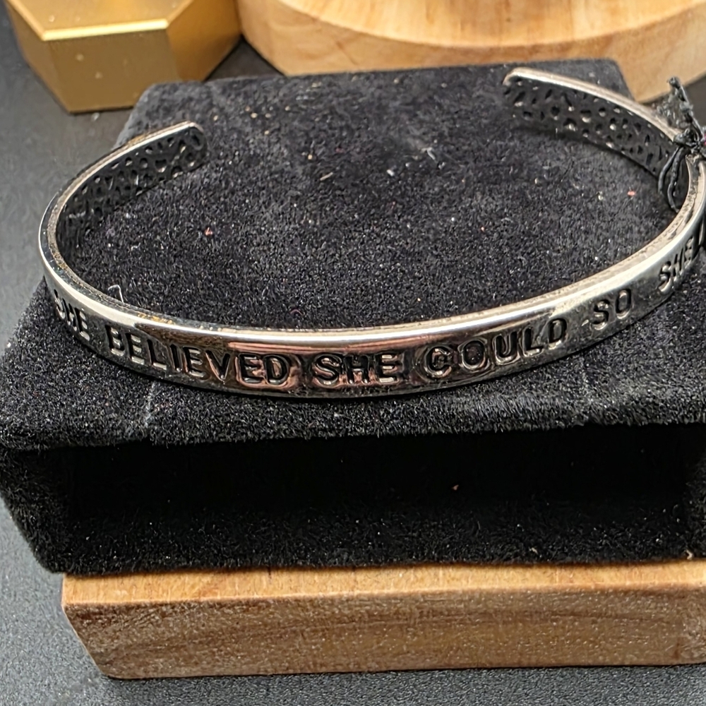 Inspirational Silver Bracelet (1512)